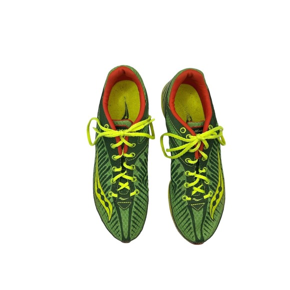 Saucony Mens Kilkenny Xc 5 Green Low Top Track Field Spikes Size 8 Sports Men - Picture 6 of 8